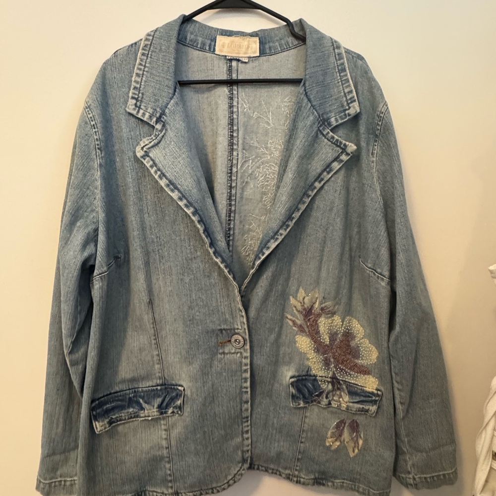 Z. Cavaricci Blue Jean Jacket blazer
